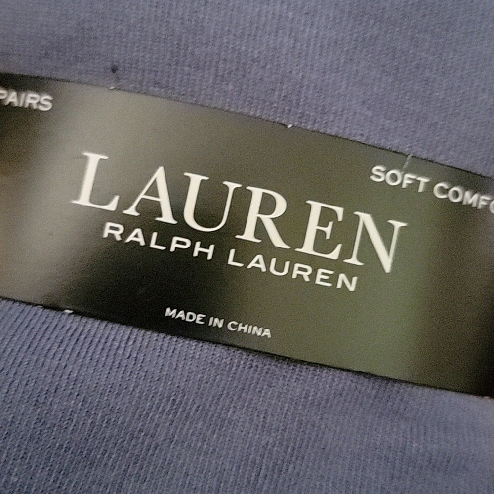 Lauren Ralph Lauren Light Crew Socks with Script Monogram - Picture 2 of 6